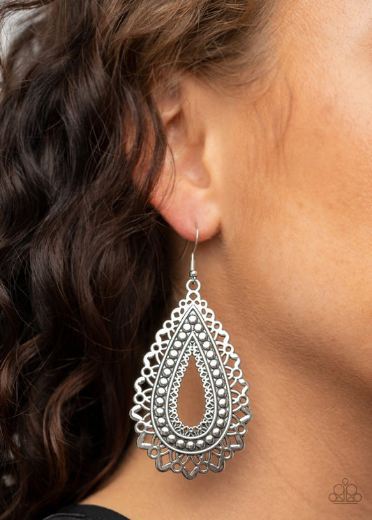 Texture Garden - Silver Earring