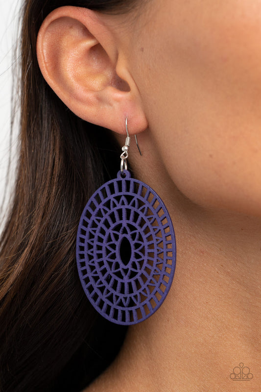 Tropical Retreat - Purple Earring