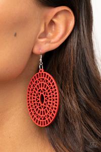 Tropical Retreat - Red Earrings