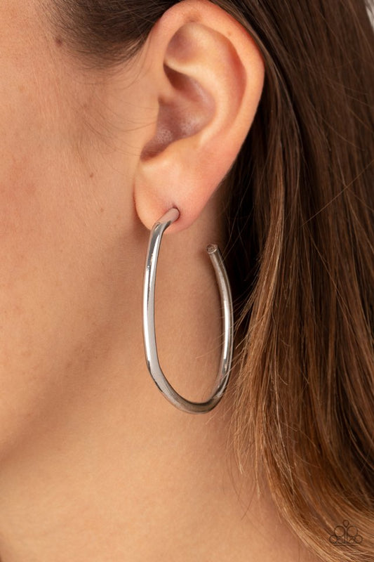 Rough It Up - Silver Earring