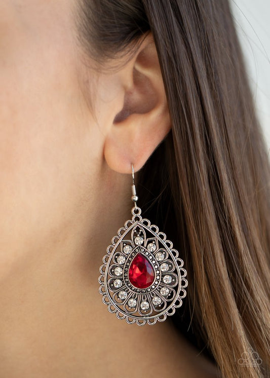Eat, Drink, and BEAM Merry - Red Earring