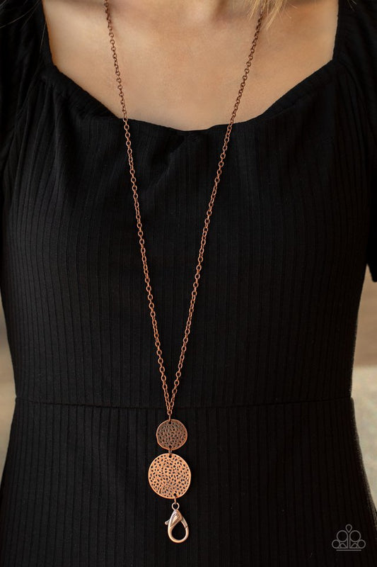 Shoulder To Shoulder - Copper Lanyard Necklace