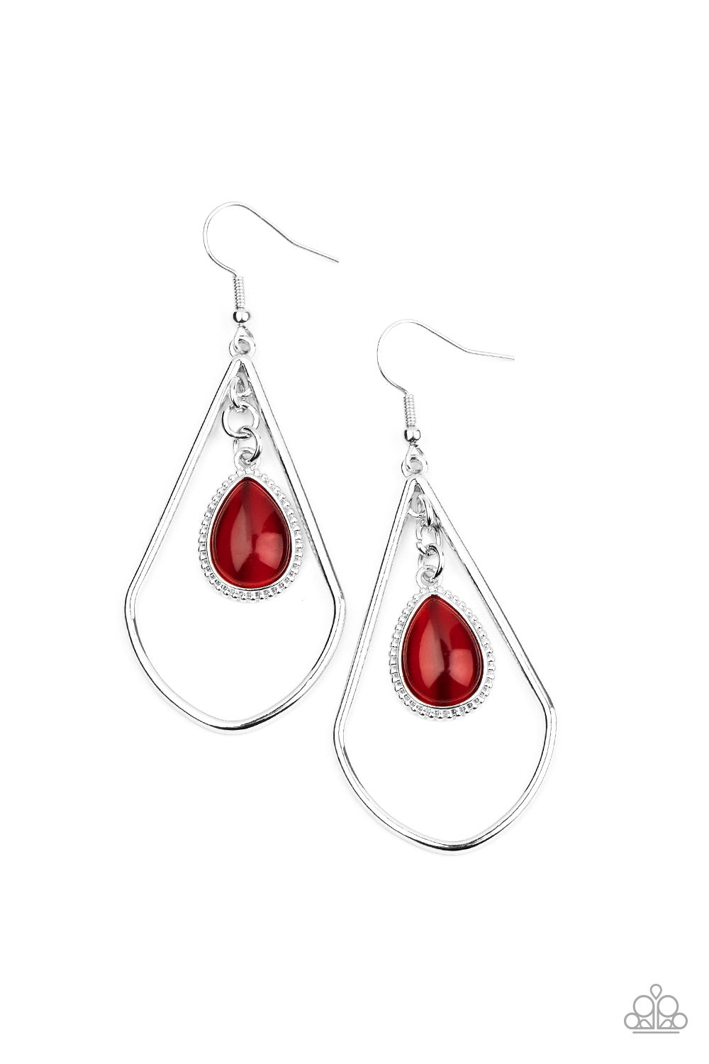 Ethereal Elegance - Red Earring