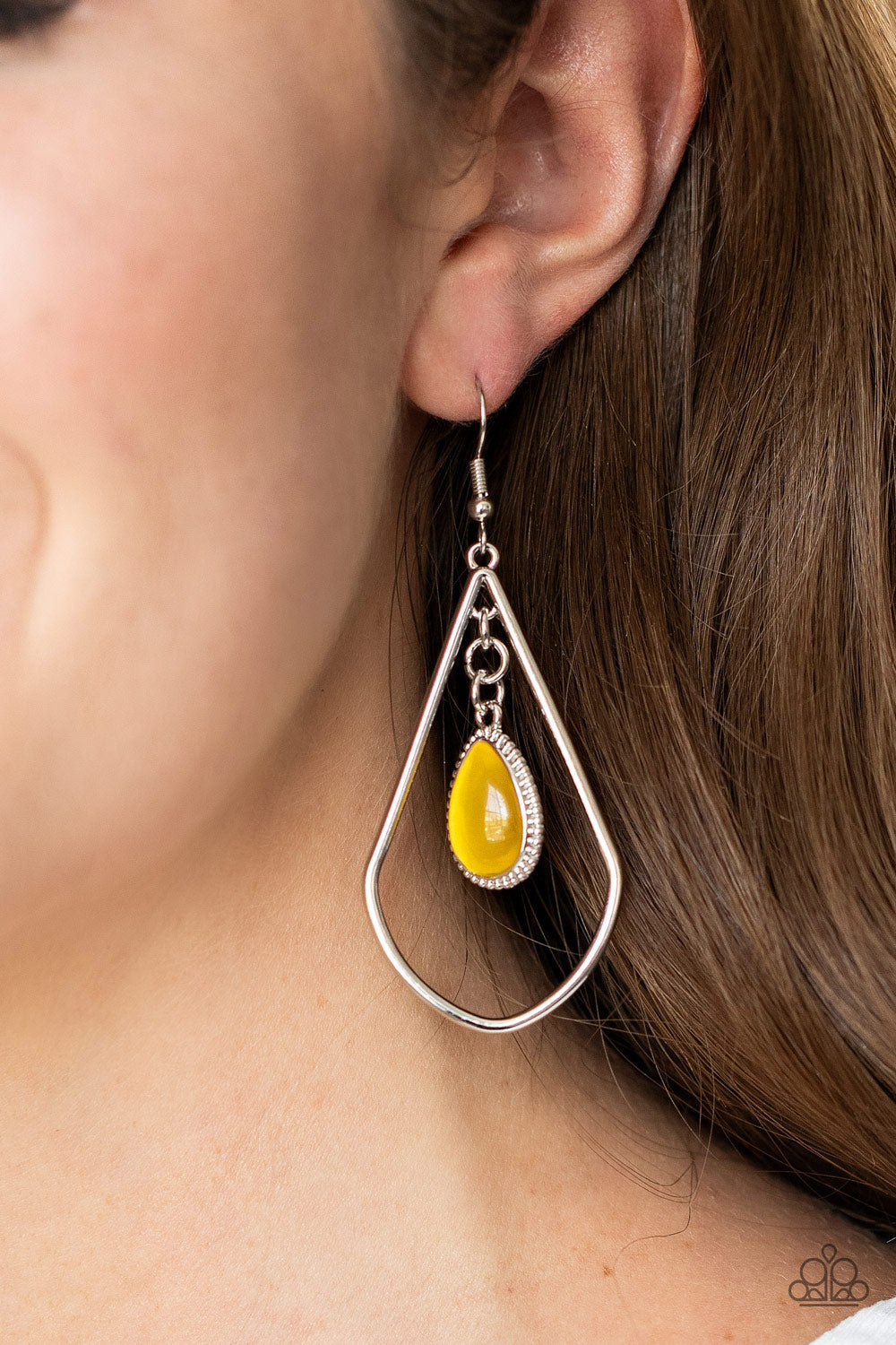 Ethereal Elegance - Yellow Earring