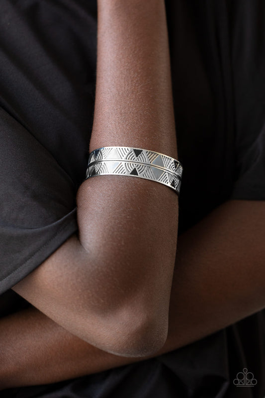 Hidden Glyphs - Silver Bracelet
