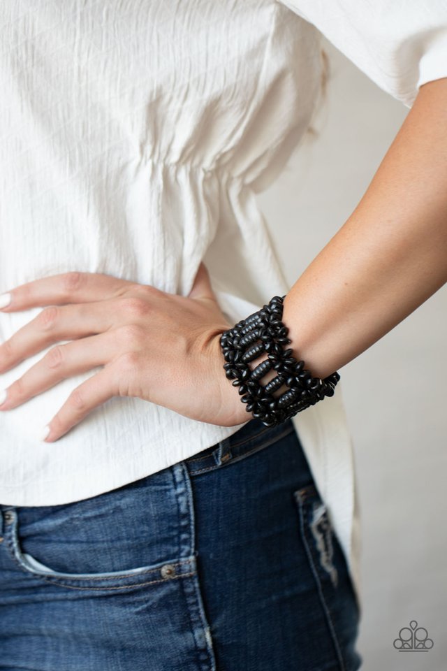 Fiji Flavor - Black Wooden Bracelet