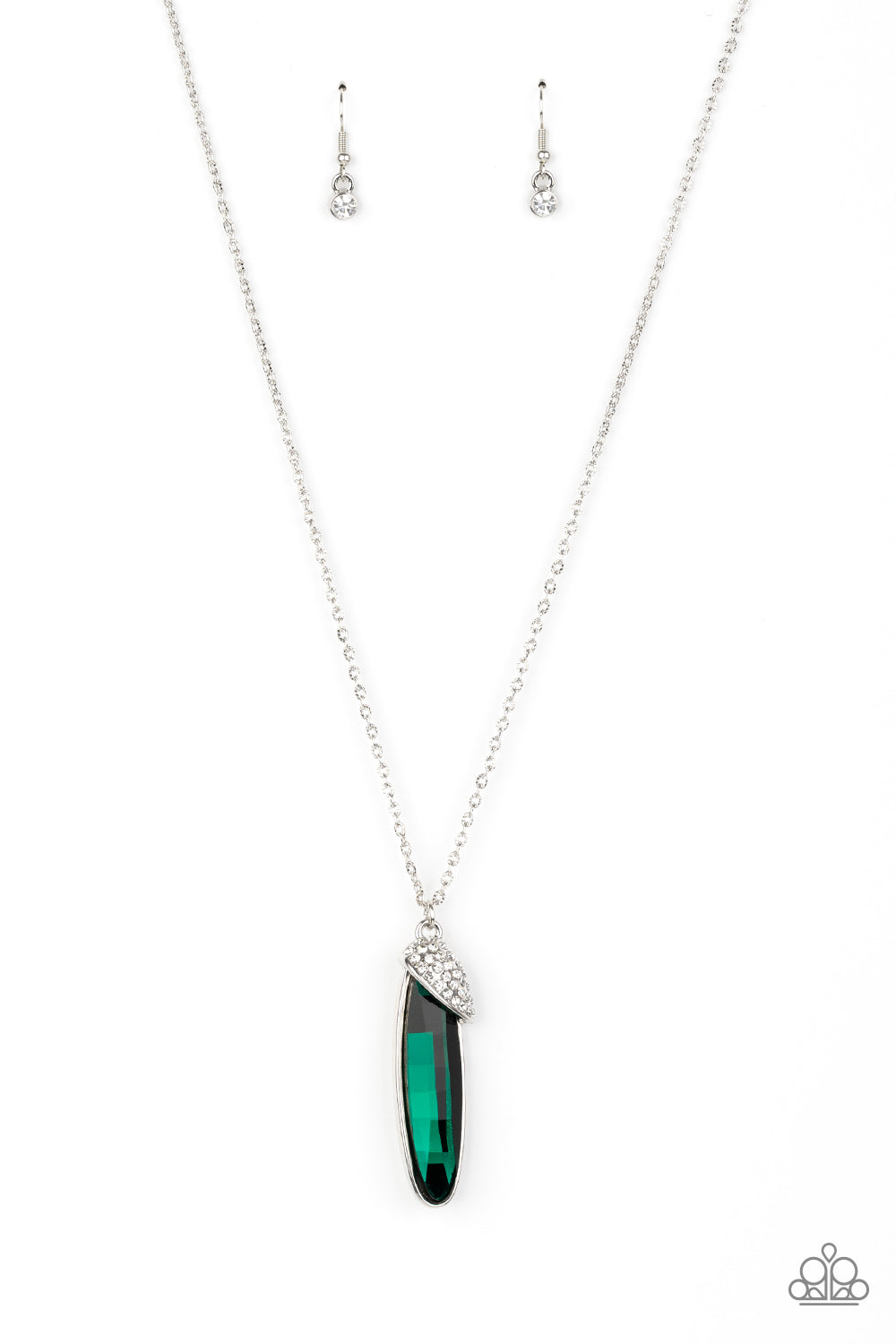 Spontaneous Sparkle - Green Necklace