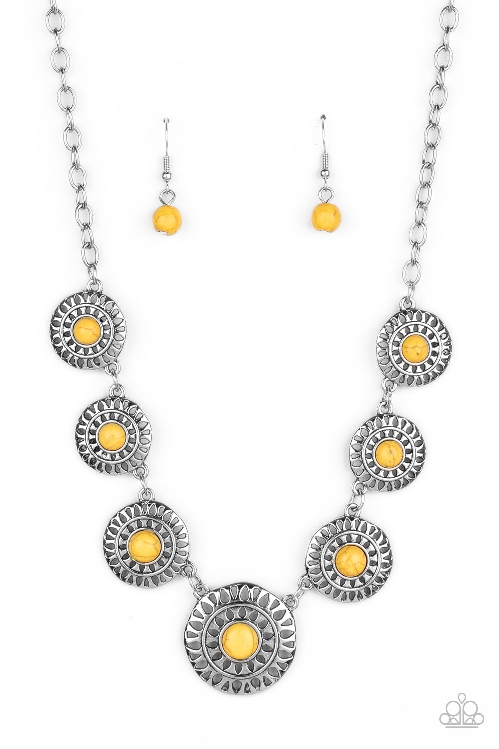 Sahara Solar Power - Yellow Necklace