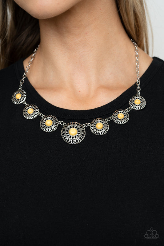 Sahara Solar Power - Yellow Necklace