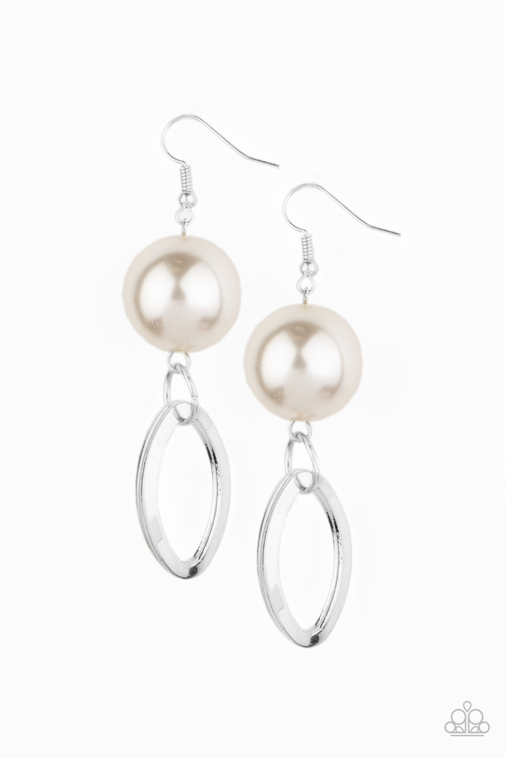 Big Spender Shimmer - White Earring