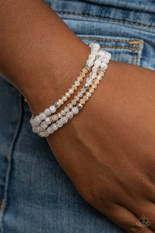 How Does Your Garden GLOW - White Bracelet