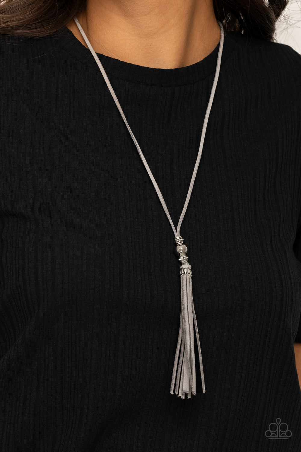 Hold My Tassel - Silver Necklace