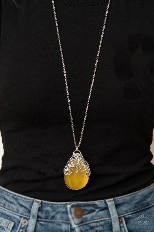 Tangled Gardens - Yellow Necklace