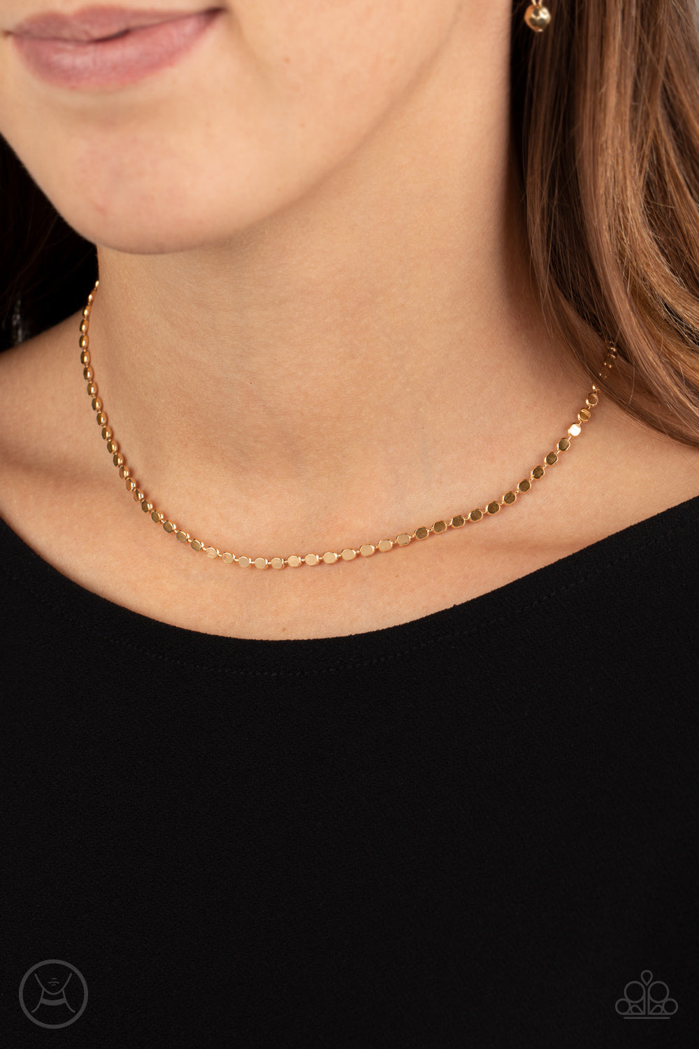 When in CHROME - Gold Choker Necklace