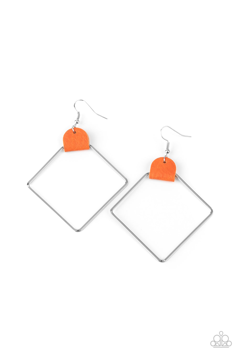 Friends of a LEATHER - Orange Earring