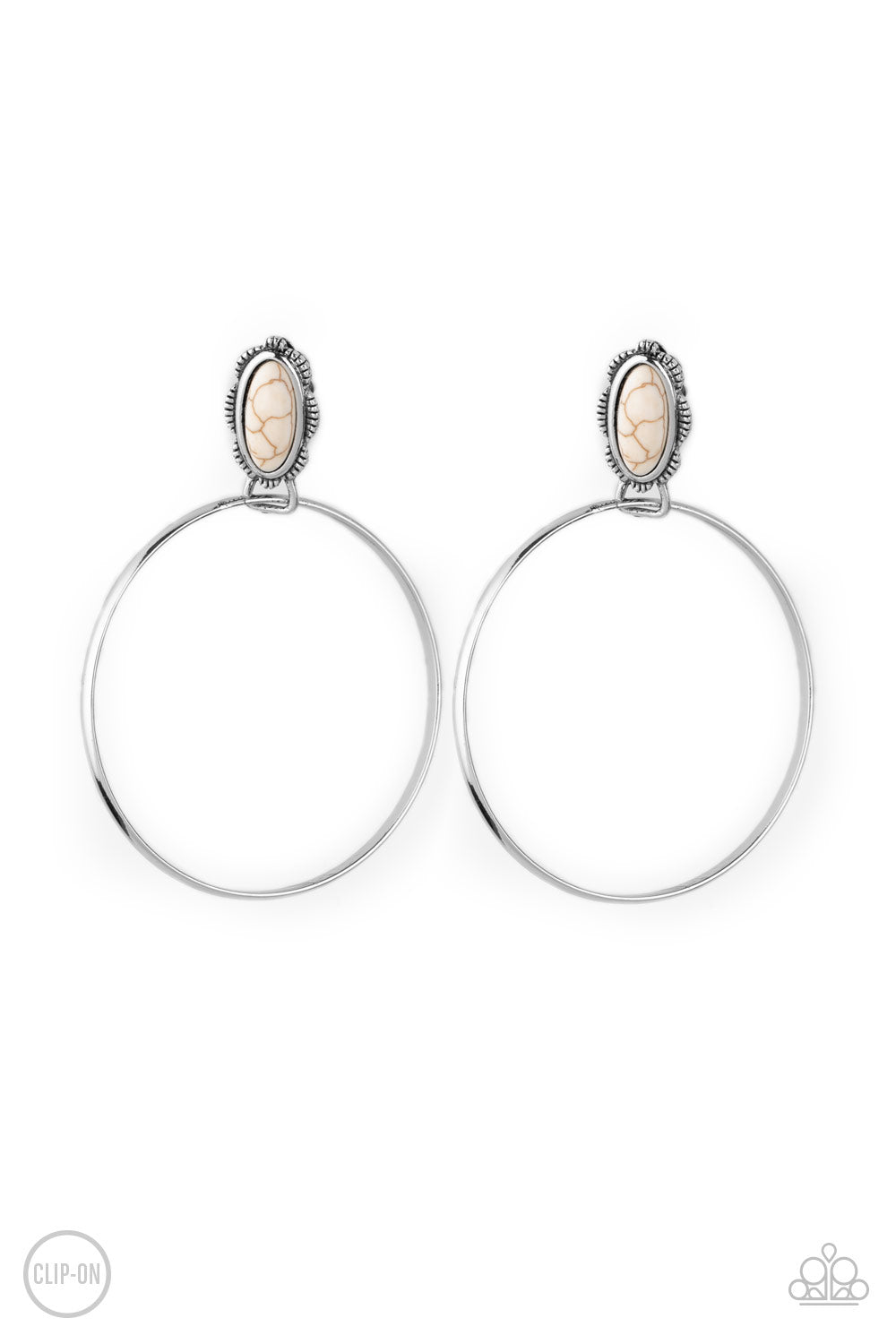 At Long LASSO - White Earring