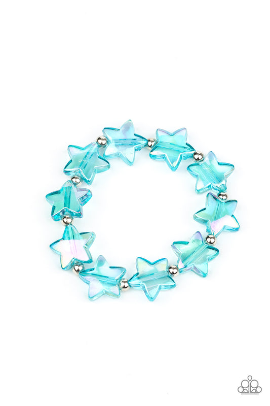 Starlet Shimmer Iridescent Star Shape - Blue Bracelet