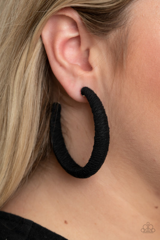 TWINE and Dine - Black Earring