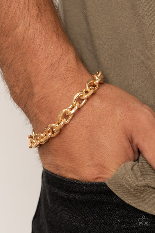 Titanium Titan - Gold Bracelet