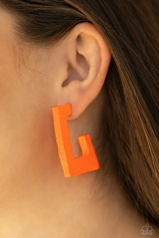 The Girl Next OUTDOOR - Orange Earring