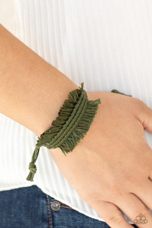 Make Yourself at HOMESPUN - Green Bracelet