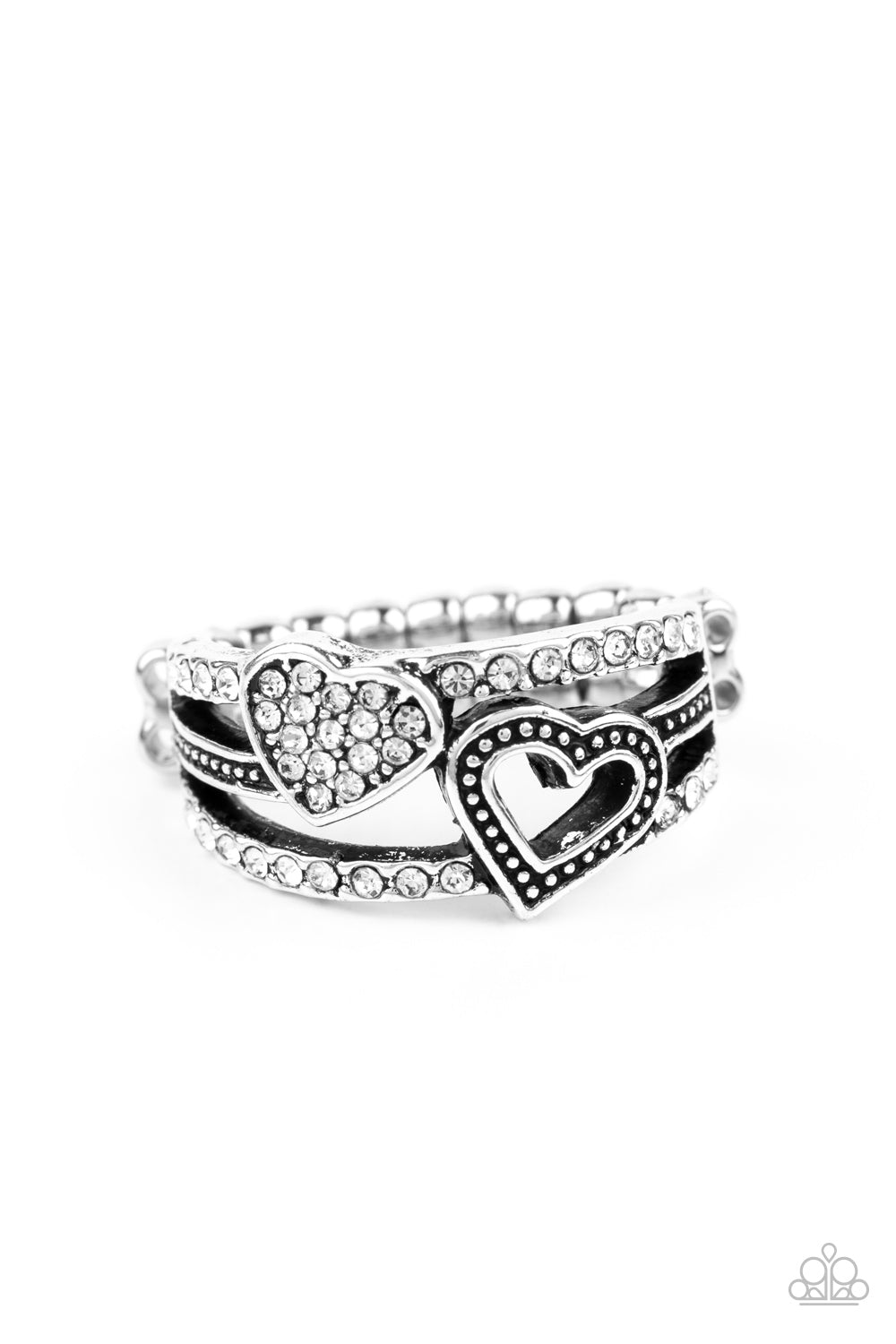 You Make My Heart BLING - White Ring