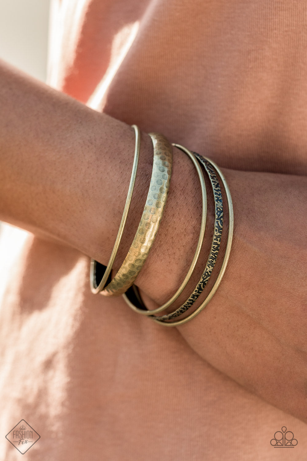 Get Into Gear - Brass Bracelet