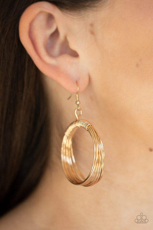 Urban-Spun - Gold Earring