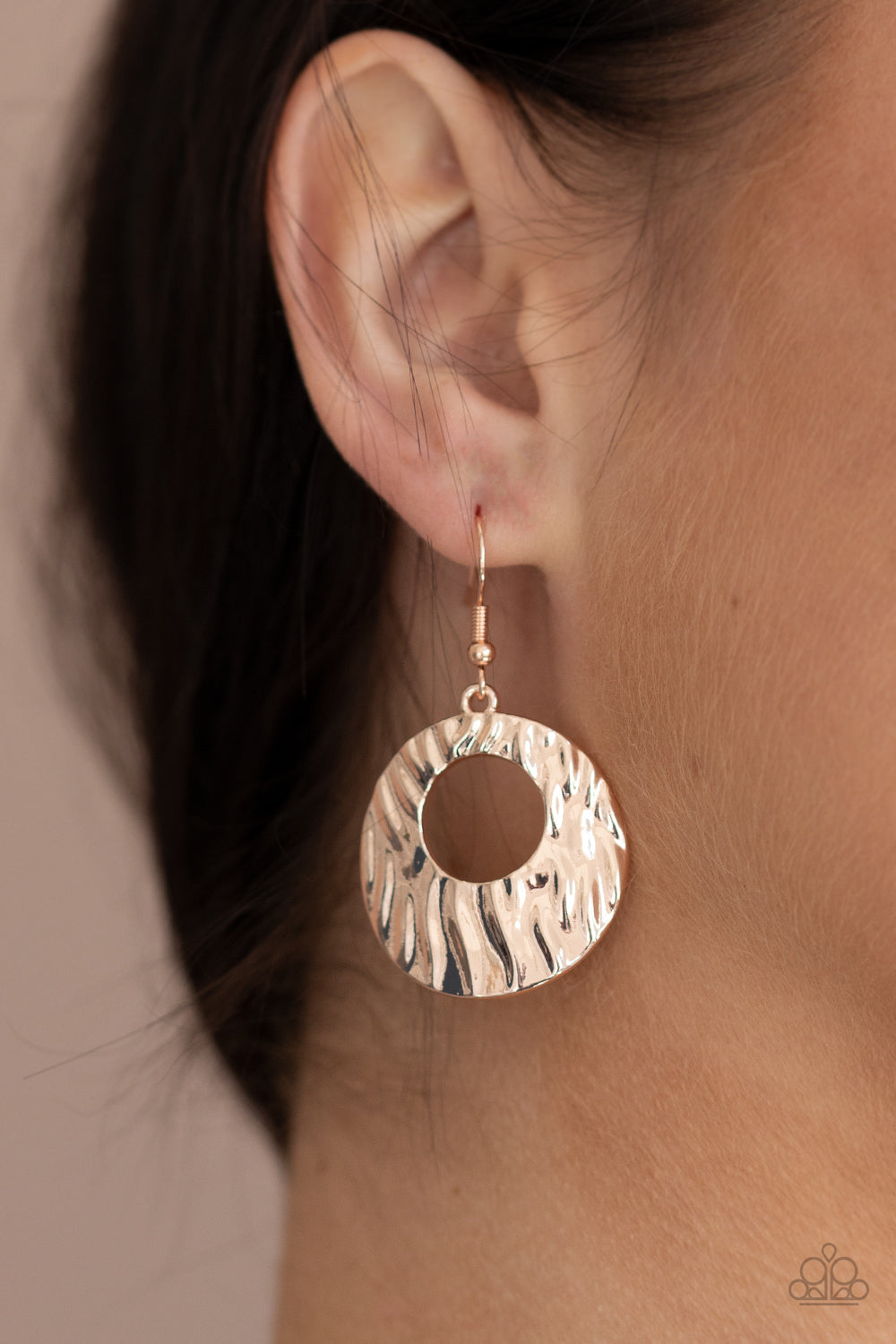 Warped Perceptions - Rose Gold Earring