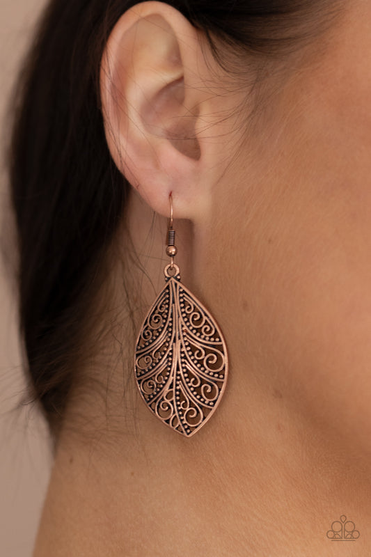 One VINE Day - Copper Earring