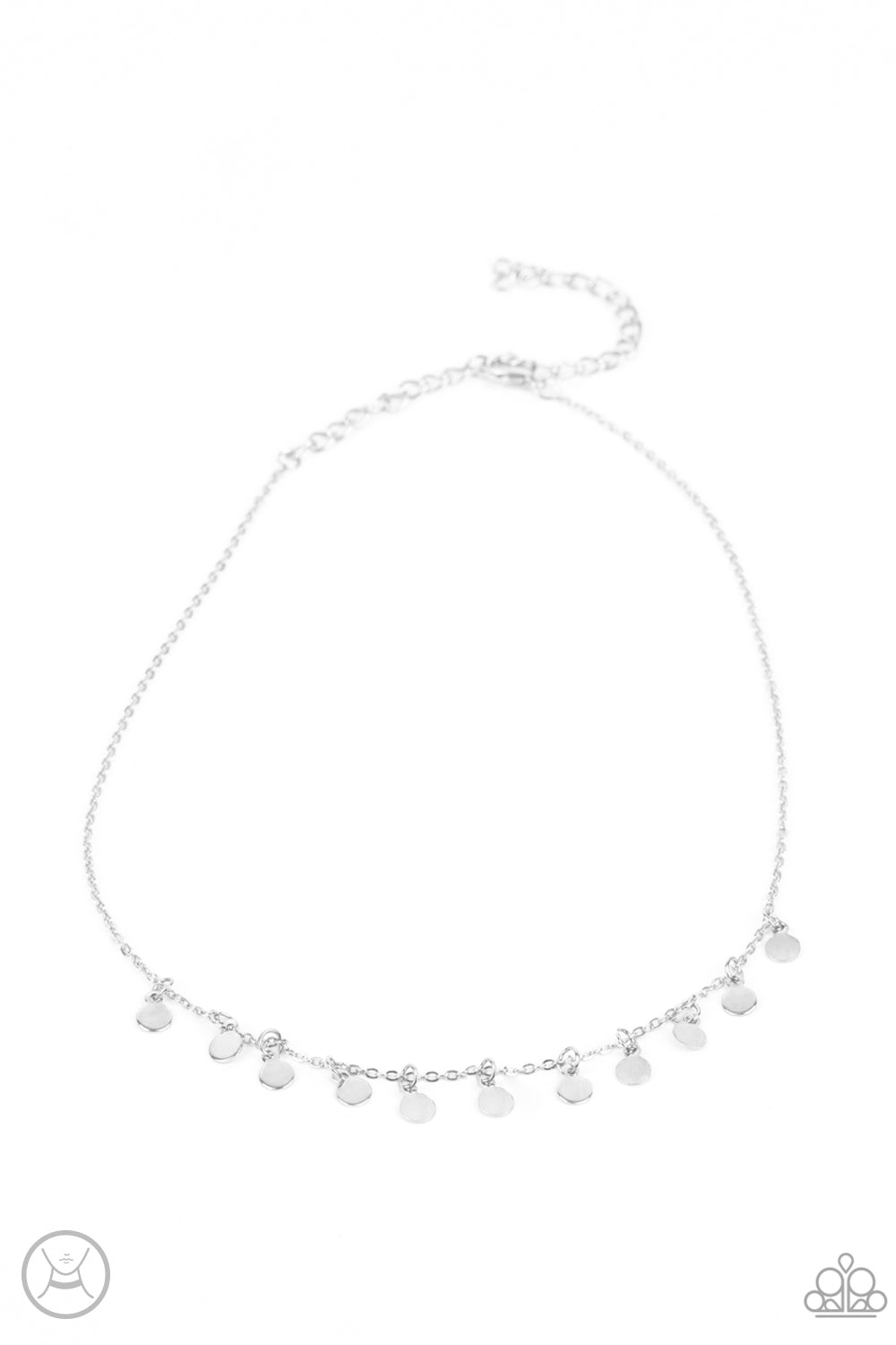Ready, Set, DISCO! - Silver Choker Necklace