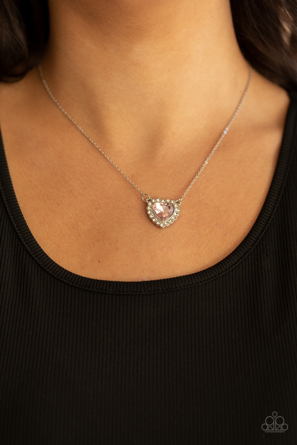 Out of the GLITTERY-ness of Your Heart - Pink Necklace