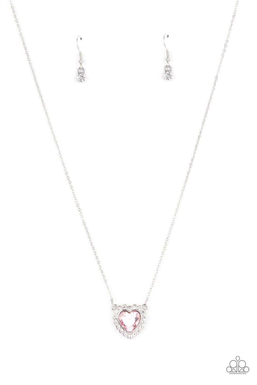 Out of the GLITTERY-ness of Your Heart - Pink Necklace