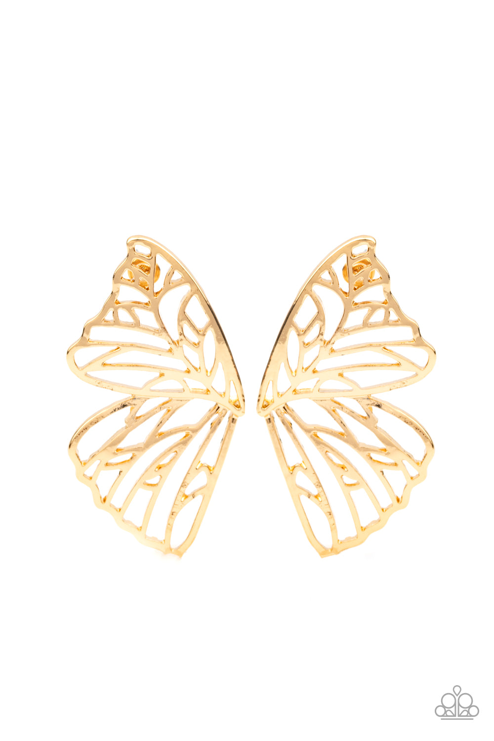 Butterfly Frills - Gold Earring