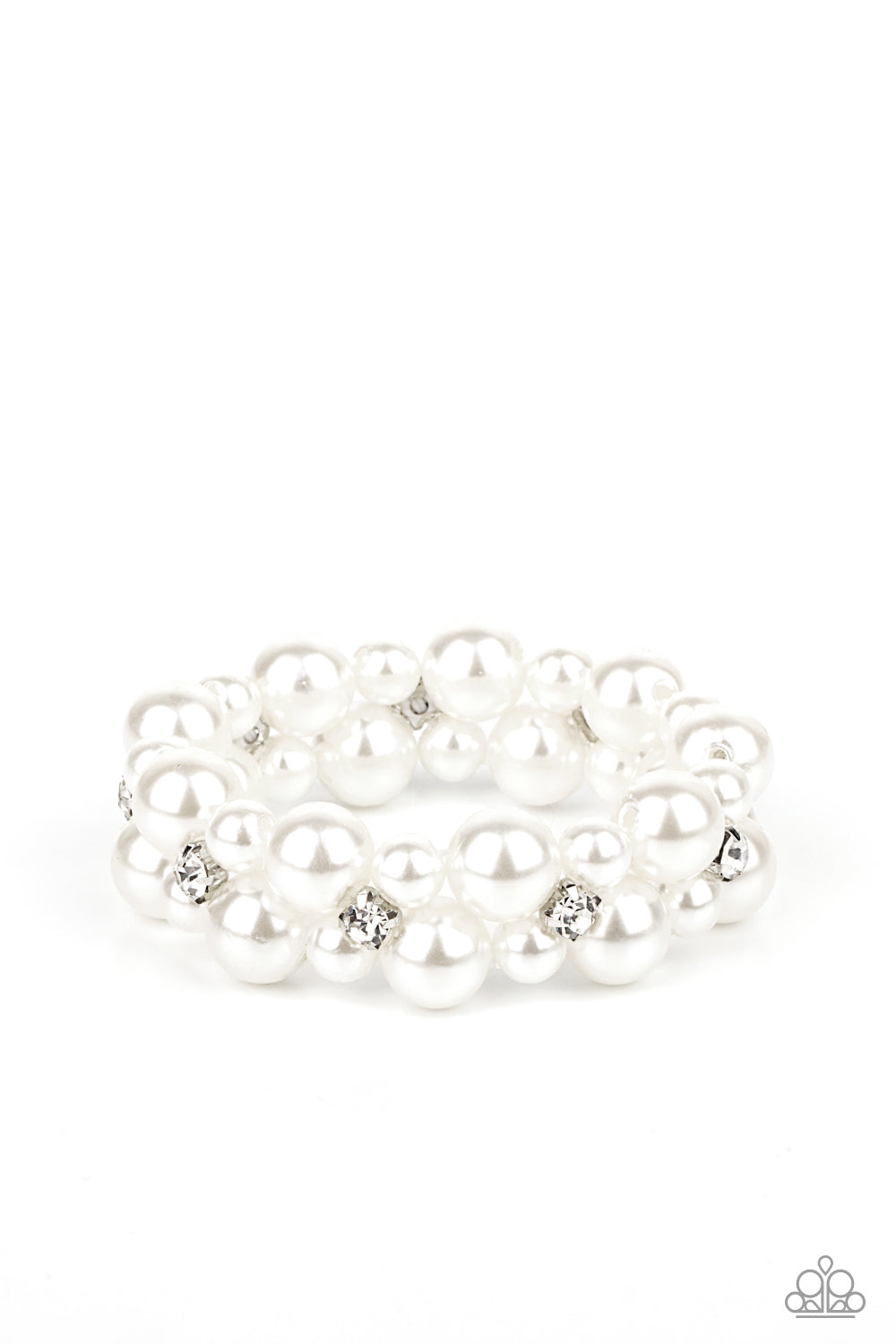 Flirt Alert - White Bracelet