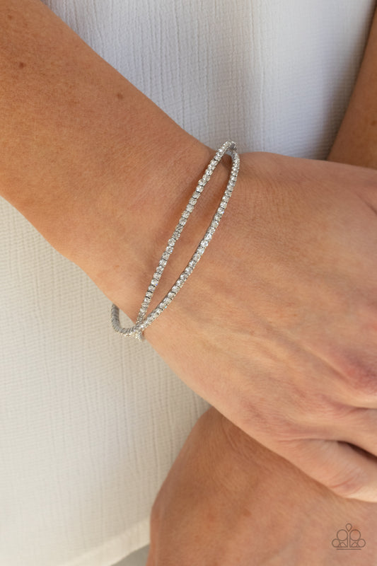 Plus One Status - White Bracelet
