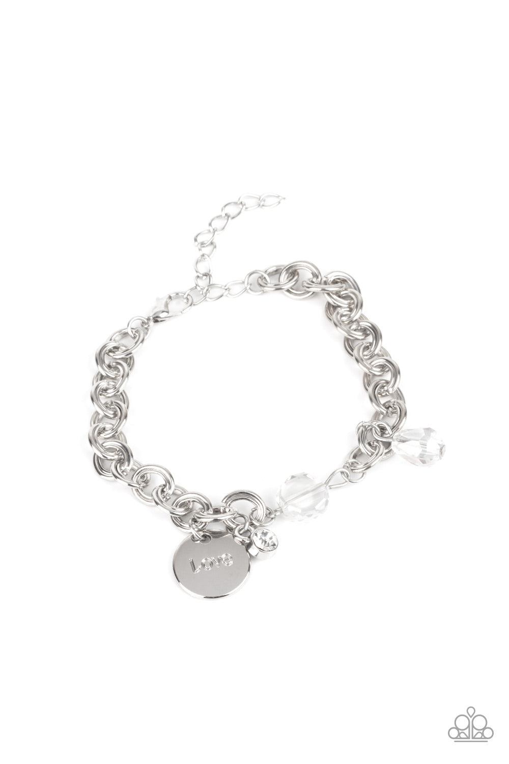 Lovable Luster - White Bracelet
