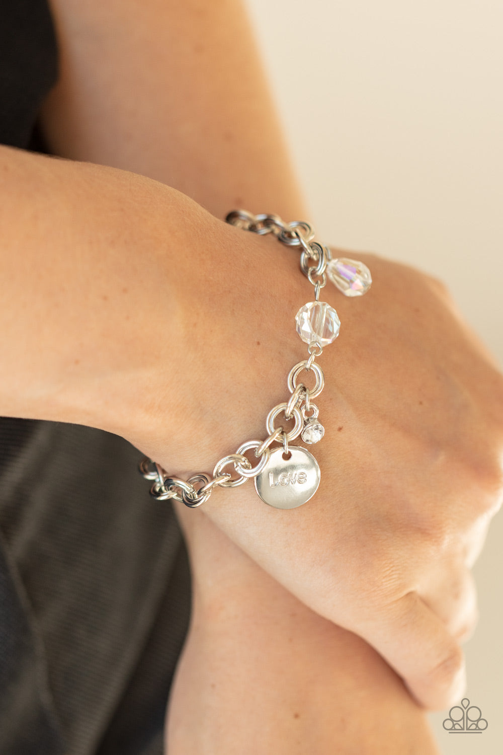 Lovable Luster - White Bracelet