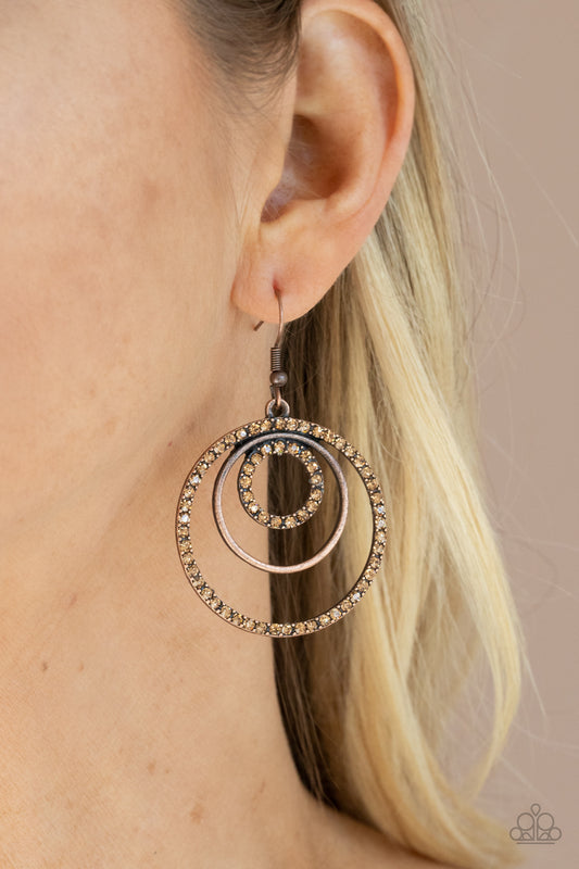 Bodaciously Bubbly - Copper Earring