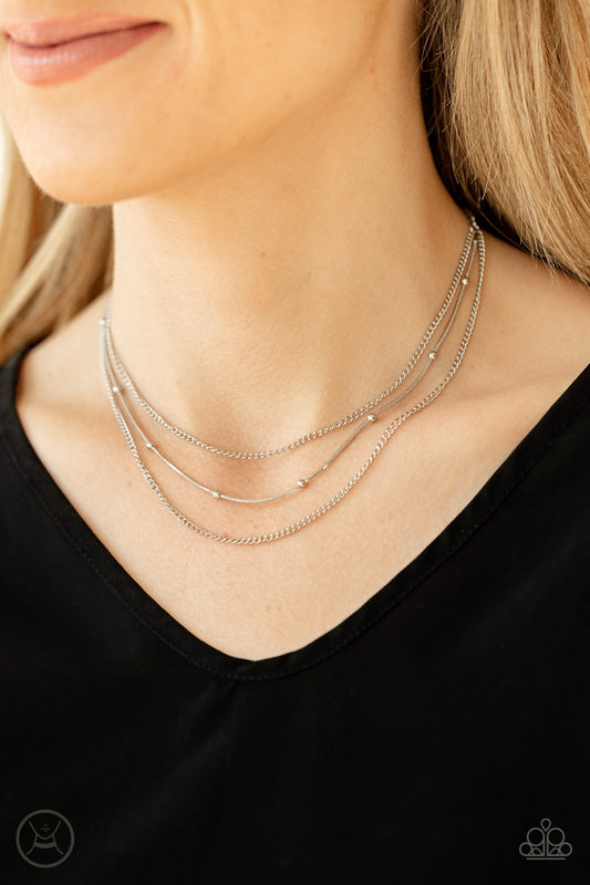 Subtly Stunning - Silver Necklace
