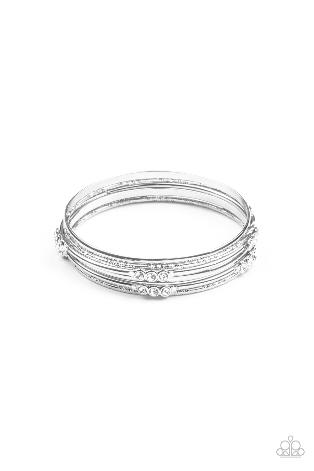 Stackable Sparkle - White Bracelet