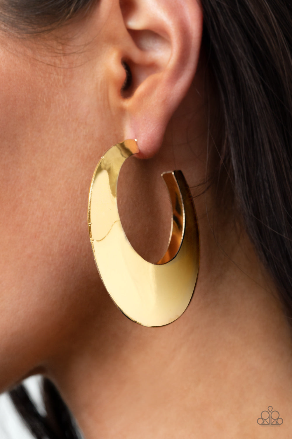 Going OVAL-board - Gold Earring