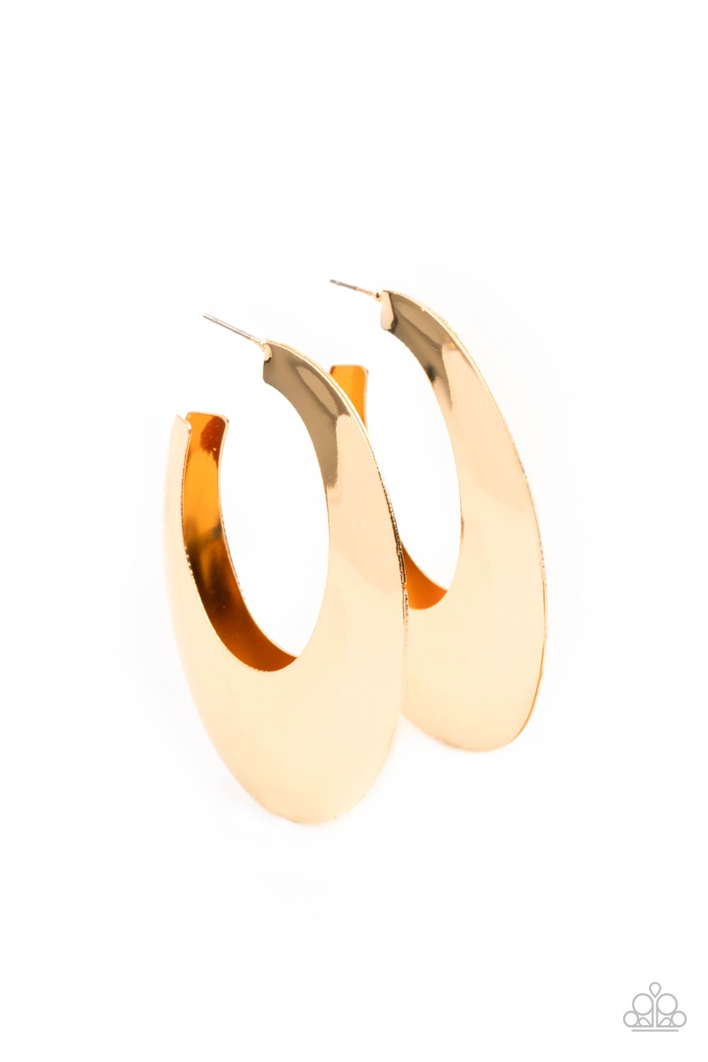 Going OVAL-board - Gold Earring