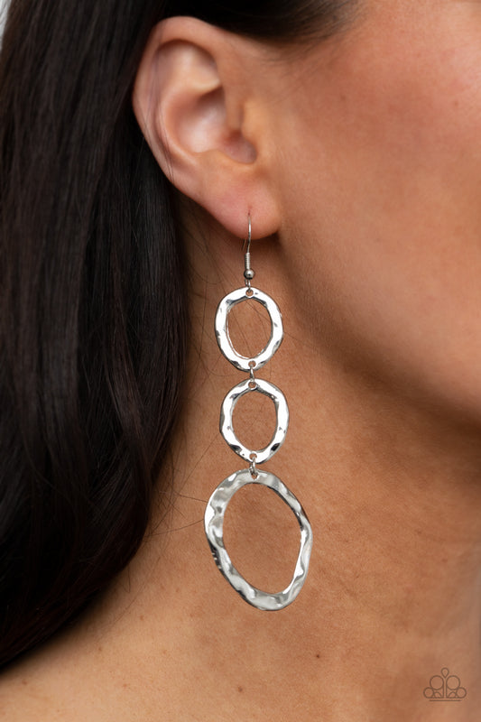 So OVAL It! - Silver Earring