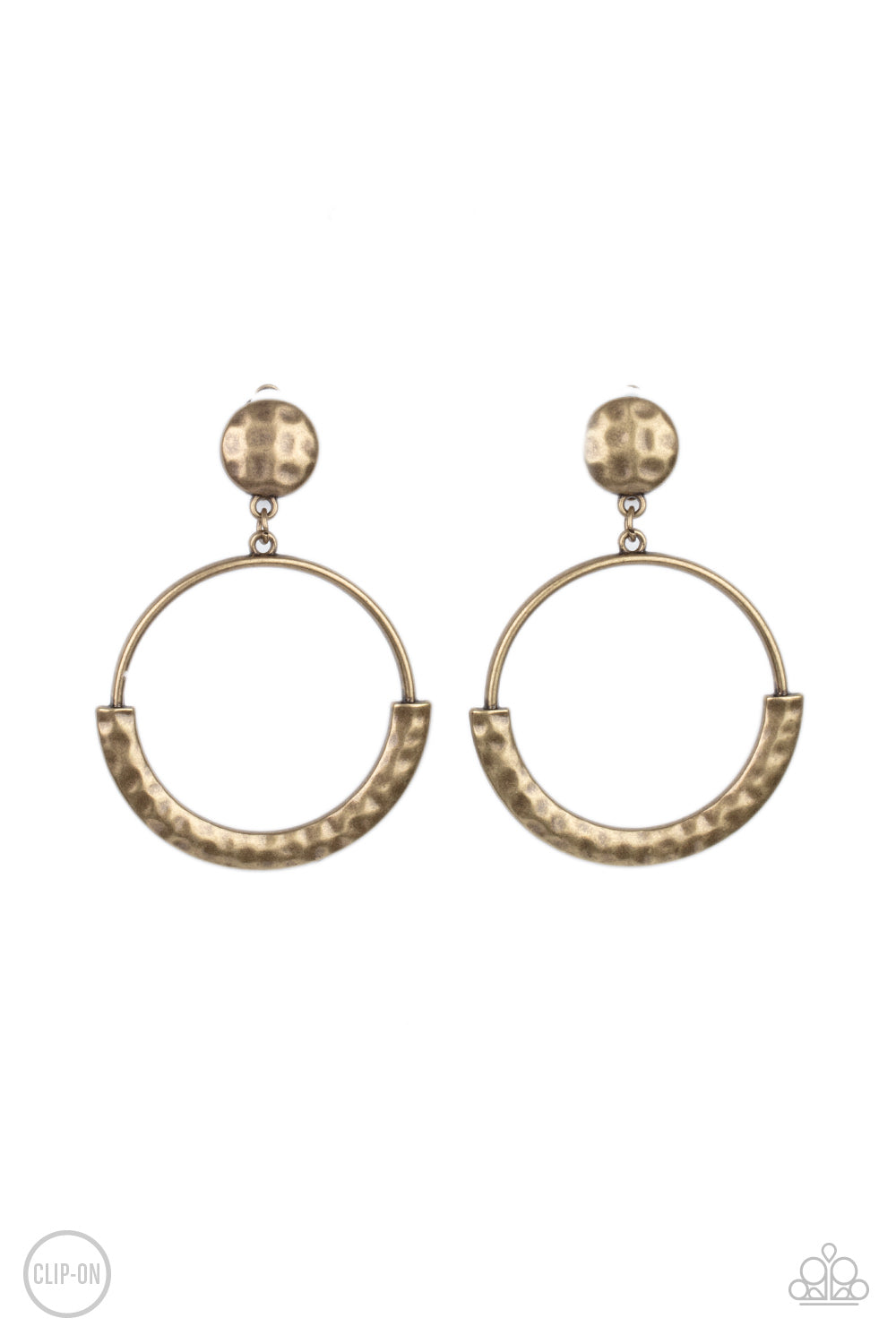 Rustic Horizons - Brass Earring