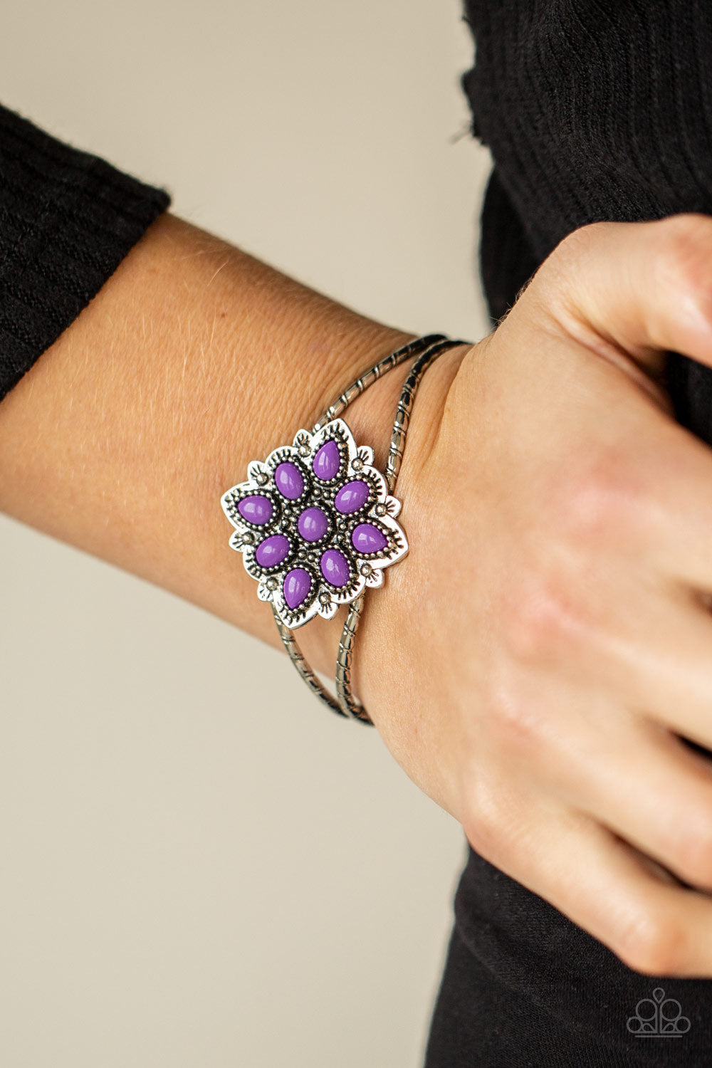 Happily Ever APPLIQUE - Purple Bracelet