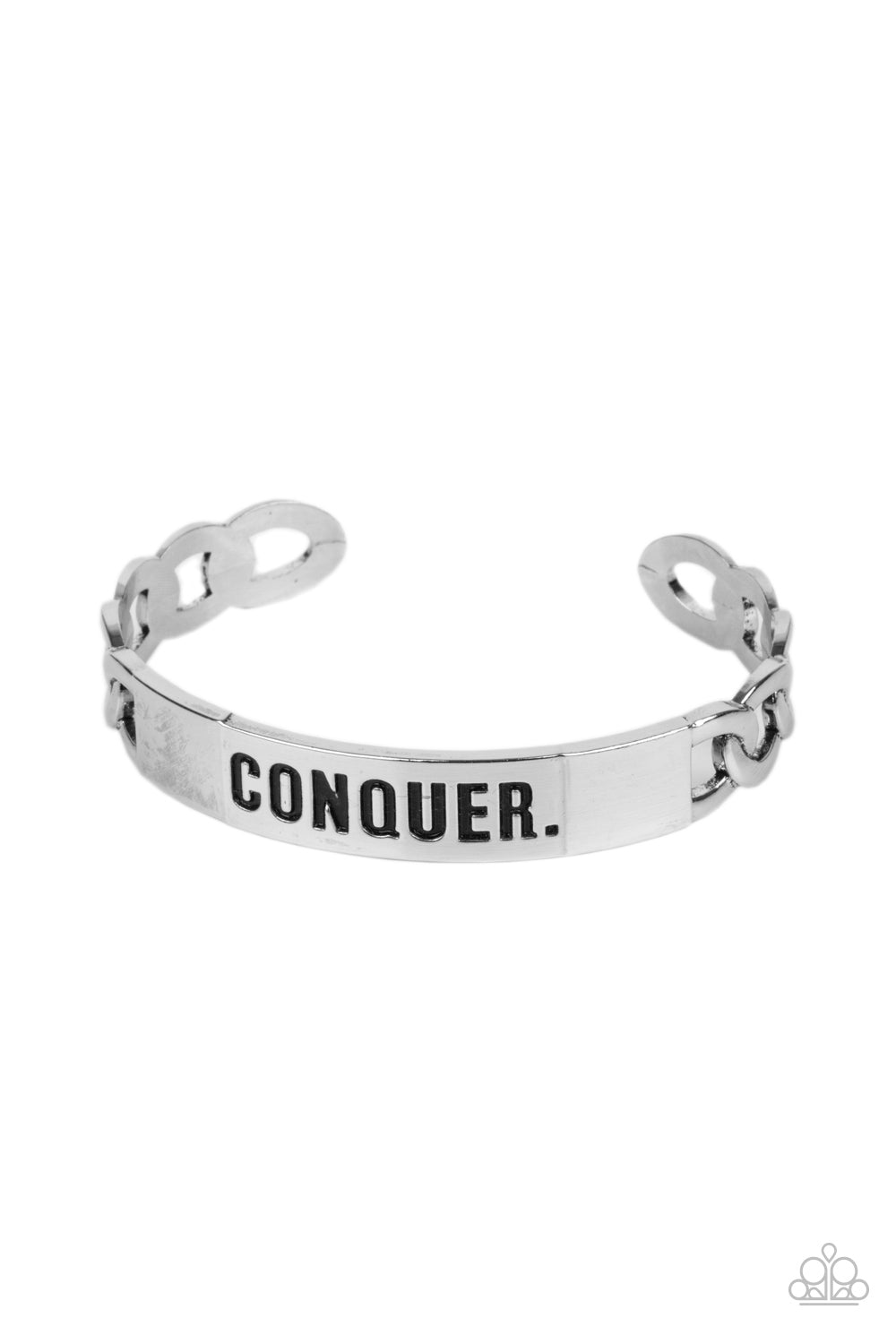 Conquer Your Fears - Silver Bracelet