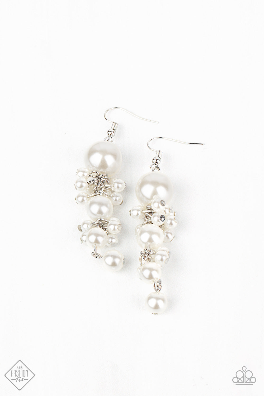 Ageless Applique - White Earring