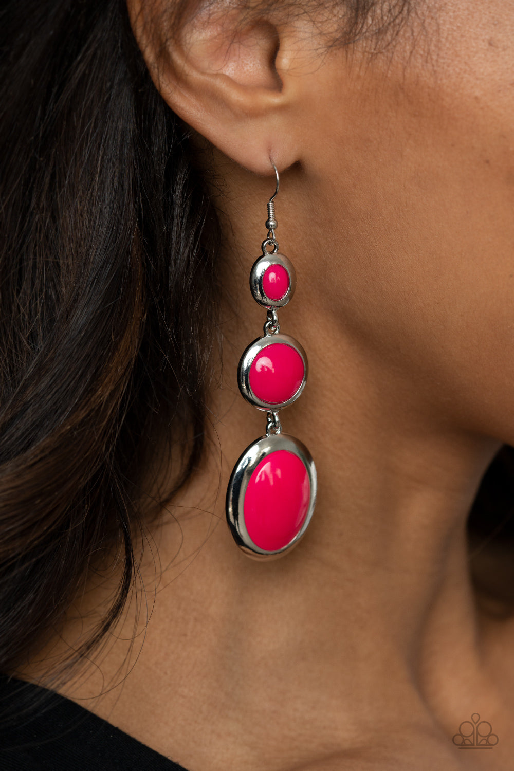 Retro Reality - Pink Earring