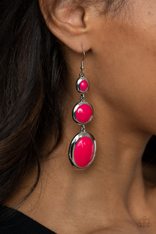 Retro Reality - Pink Earring